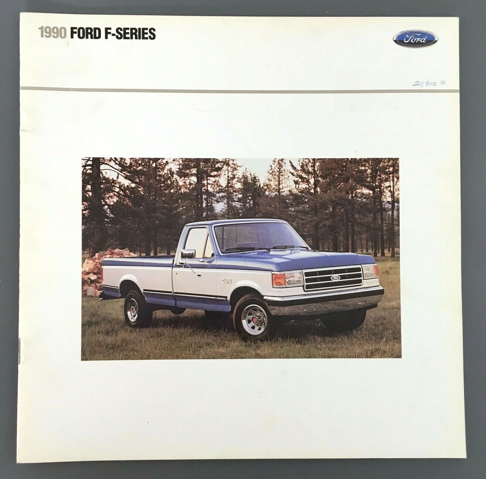 1990 Ford F-Series Pickup Showroom Sales Booklet Dealership Auto Car Brochure