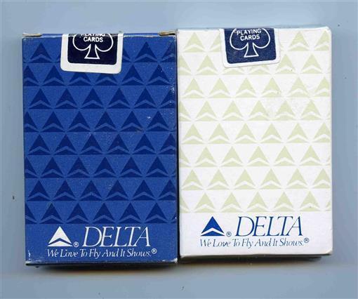  2 Delta Airlines Sealed Decks of Playing Cards We Love to Fly and It Shows
