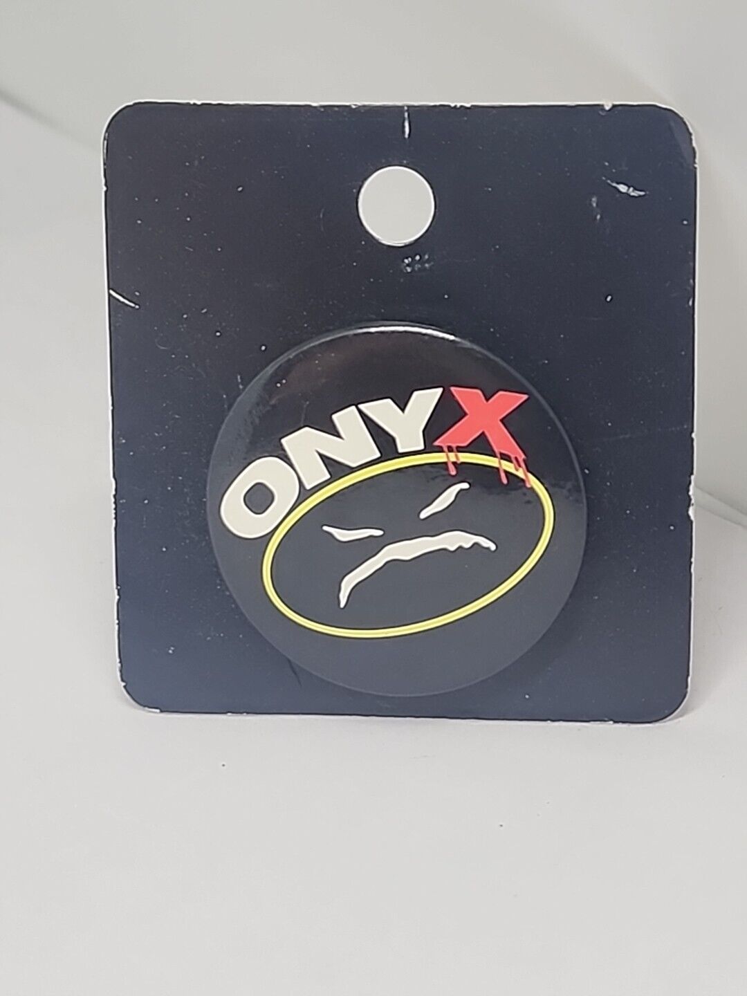 USA VINTAGE 90’s ONYX PINBACK Pin Button BADGE 1.5” Button Exchange New
