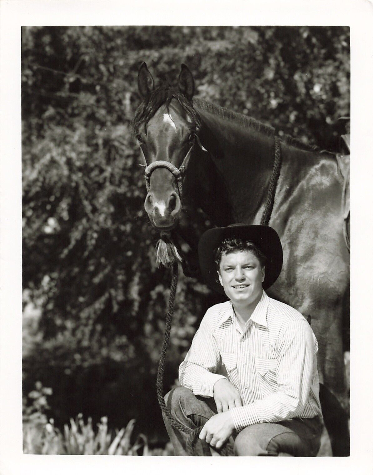 Guy Mitchell 1953 Press Photo 4x5 Studio Portrait Western Horse Singer  *A10c