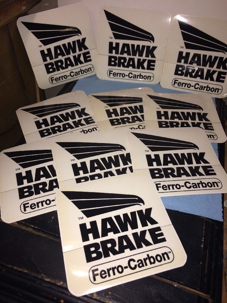  HAWK HIGH PERFORMANCE BRAKE PADS DECAL STICKER\'s 5 X 5 inch size