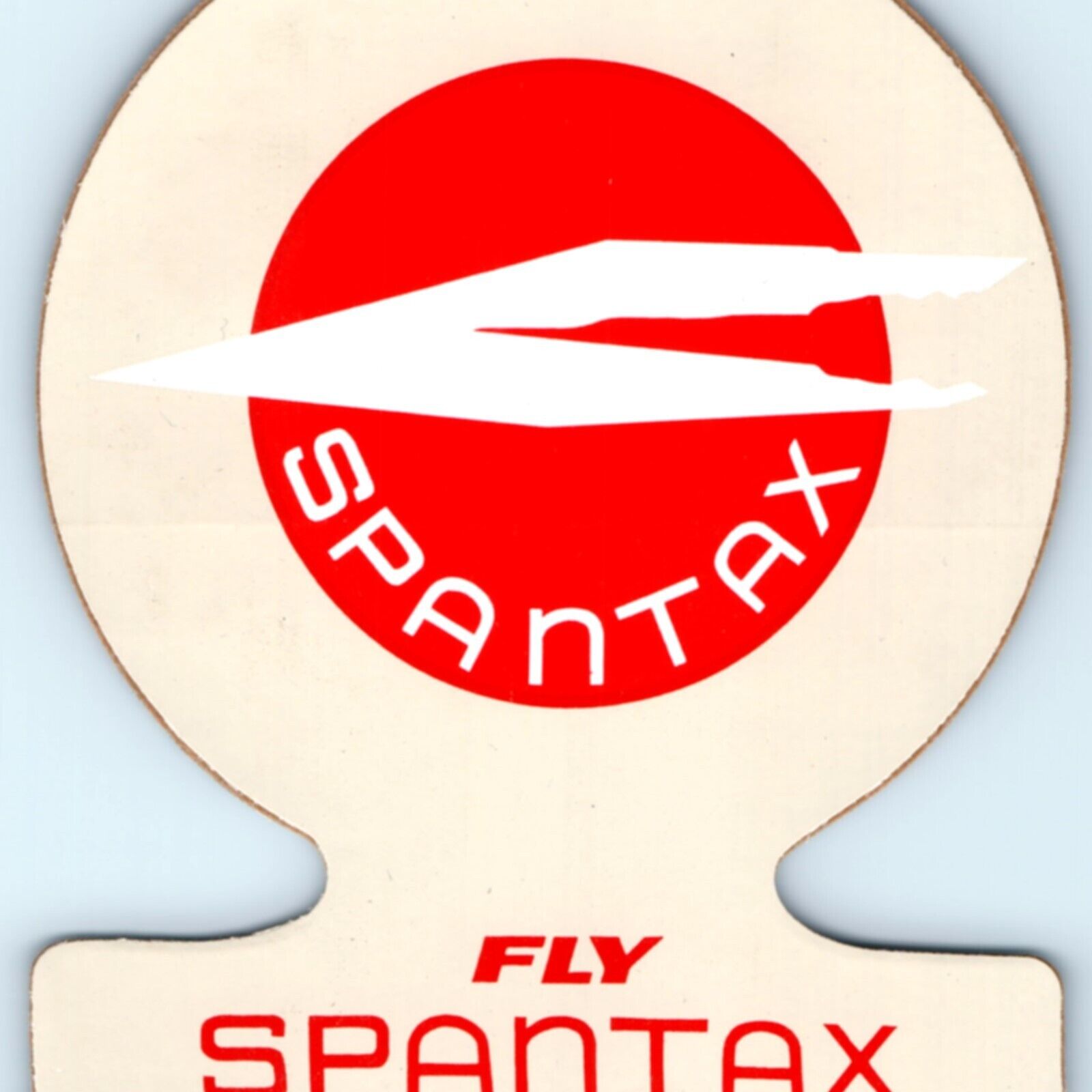 c1980s Spantax McDonnell Douglas DC-10 Luggage Label Sticker Decal Airline C43
