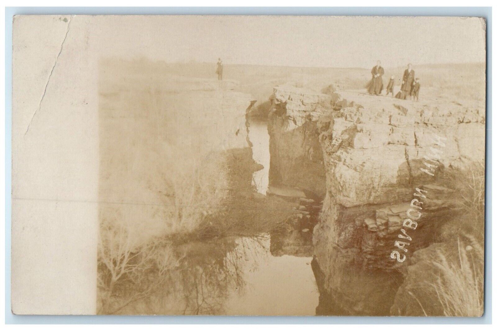 c1910's View Of Cliffs Sanborn Minnesota MN RPPC Photo Unposted Antique Postcard