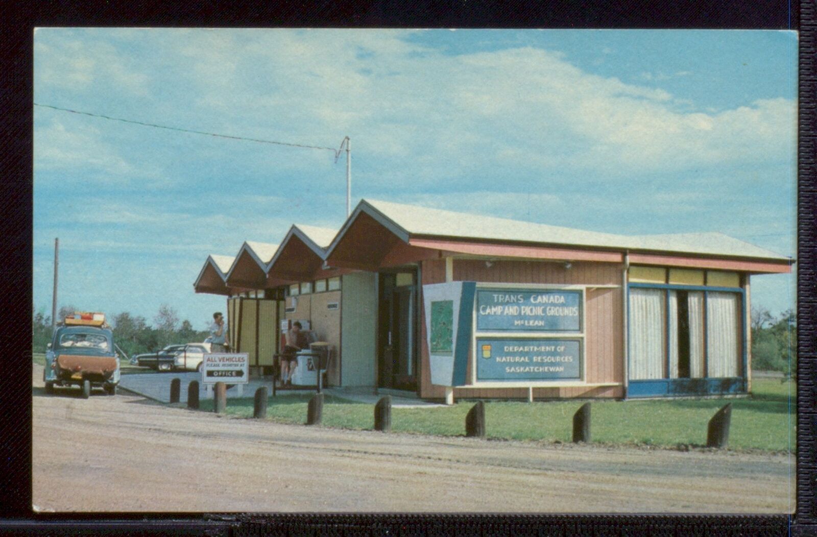 The Administration Building in the McLean Trans-Canada Campsite al- Old Photo