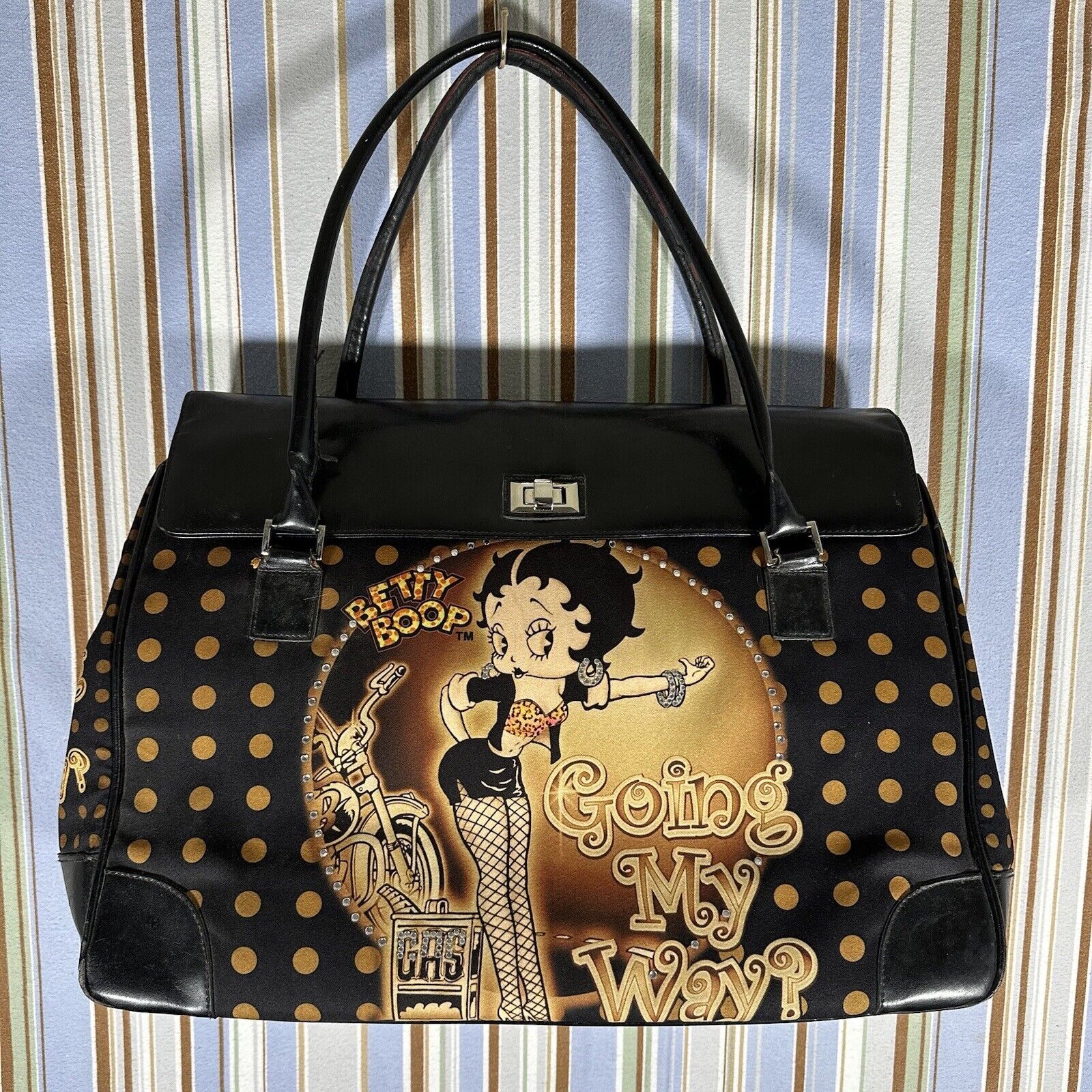 2005 Betty Boop ‘Going My Way’ Large Travel Tote Bag Rare