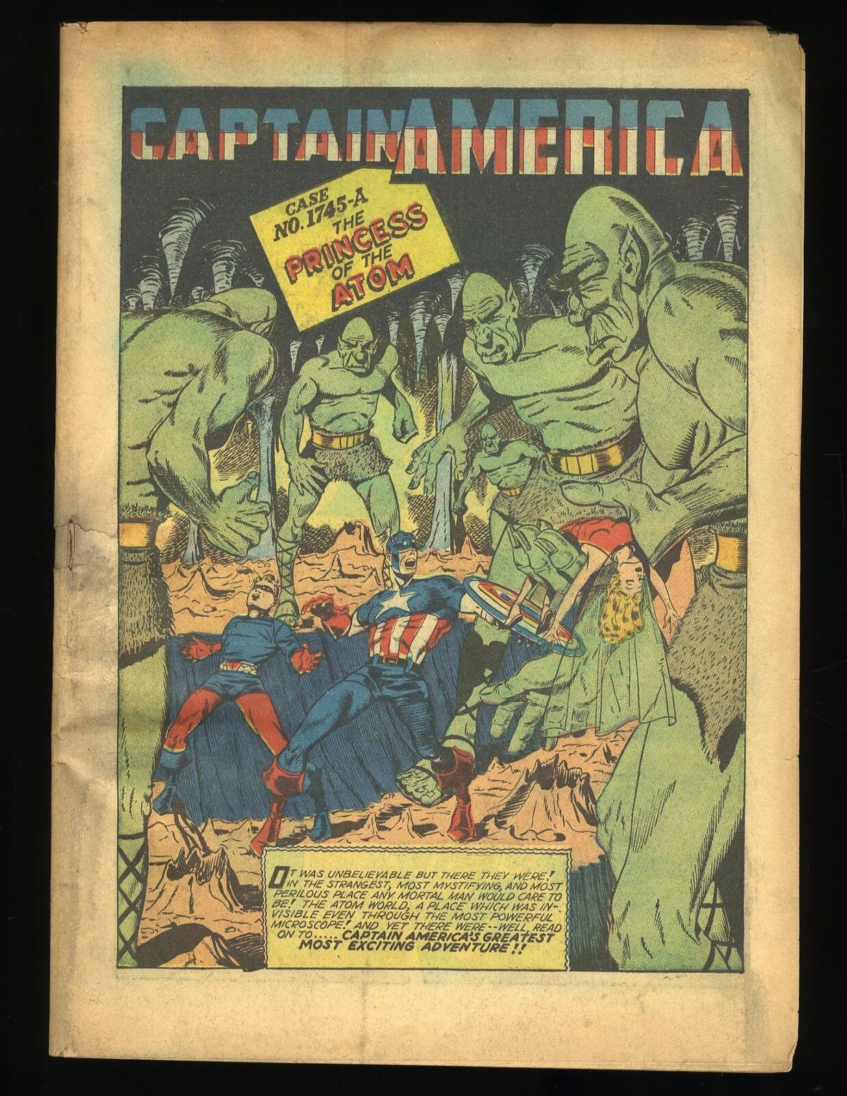 Captain America Comics #25 Coverless Complete Human Torch Backup Story