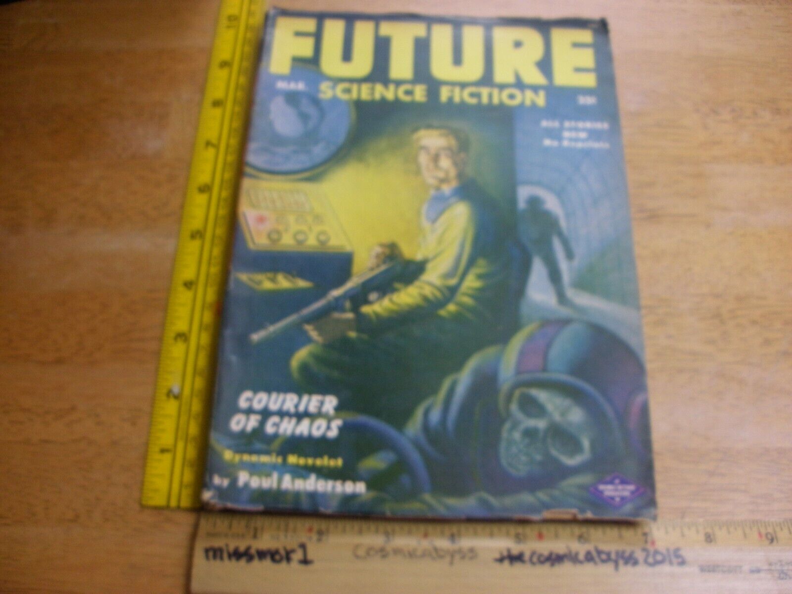 FUTURE Science Fiction March 1953 pulp magazine Poul Anderson Clifford Semak 