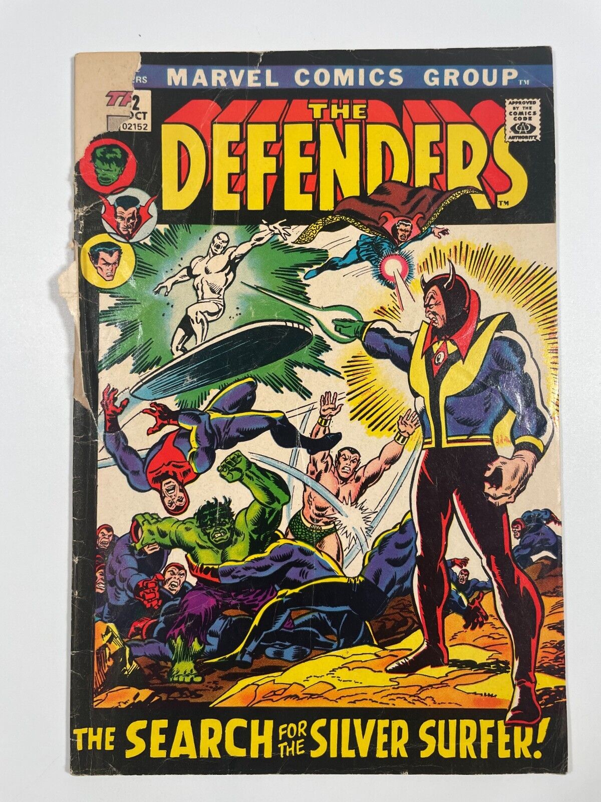 The Defenders #2 - 1972 - Low-grade - Silver Surfer joins team