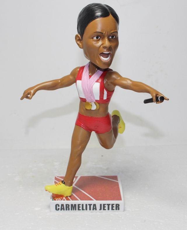 Carmelita Jeter Track and Field Olympics Special Edition Bobblehead