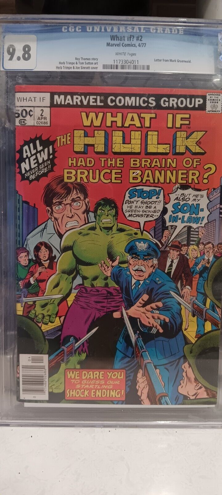 What If? #2 CGC 9.8 1977 What If The Hulk had the Brain of Bruce Banner? A337