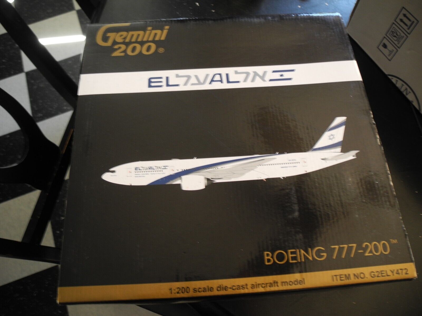 Very Rare 1st Ed Gemini Jets Boeing 777-200 EL AL, 1:200, Perfect