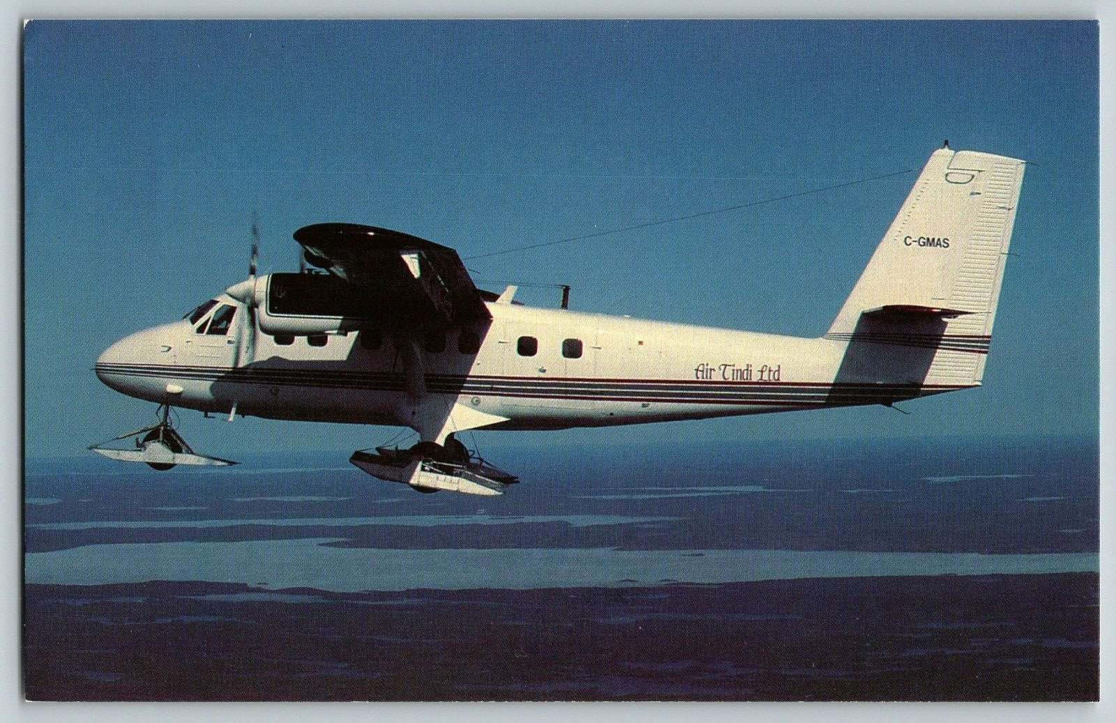 AIR TINDI, Ltd. DeHavilland DHC-6 Twin Otter 300 - Airplane - Vintage Postcard