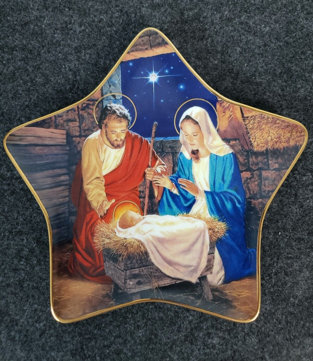 Star of Bethlehem Franklin Mint Collector Wall Plate limited edition star
