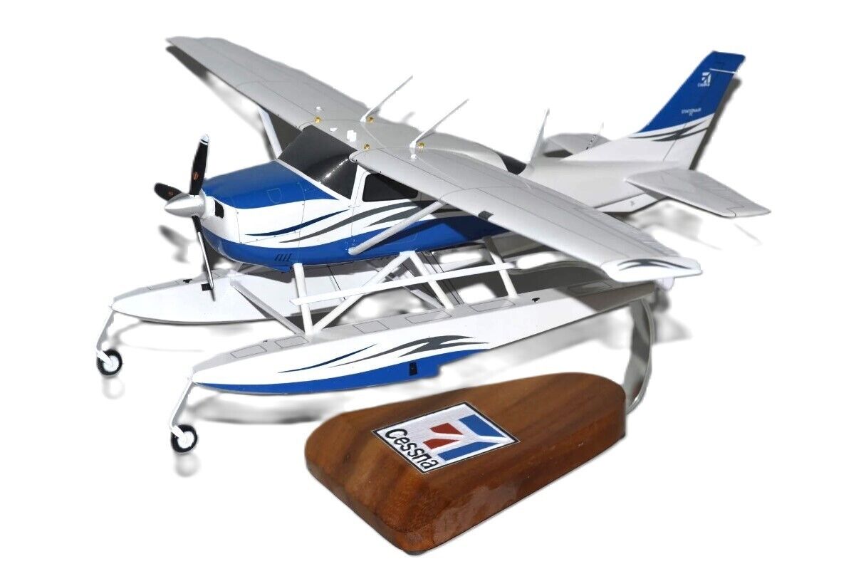 Cessna 206 Stationair Float Sea Plane Private Desk Top 1/24 Model SC Airplane