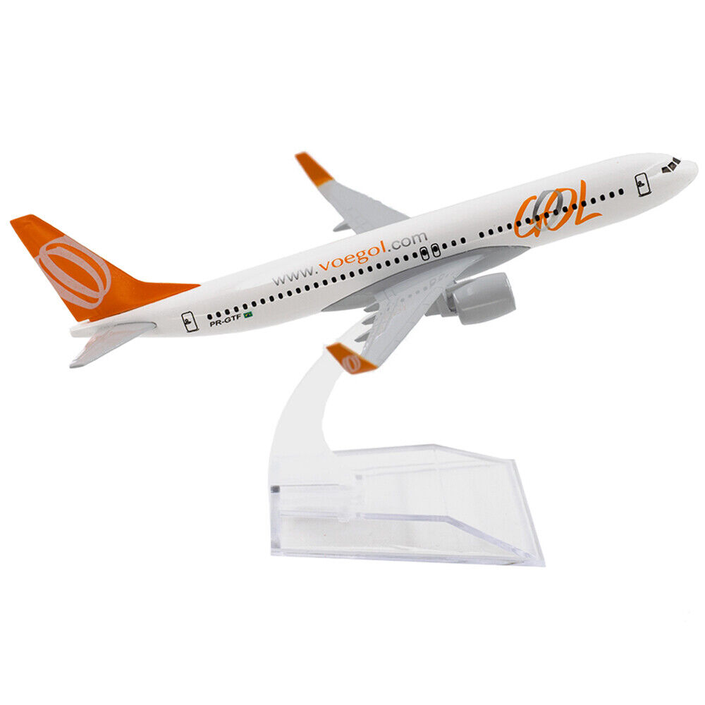 15cm Aircraft Boeing 737 GOL Airlines Alloy Plane B737 Model Toy Xmas Gift