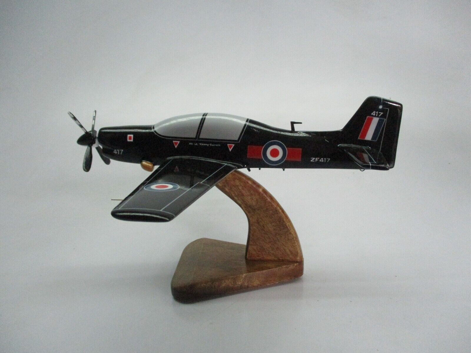 EMB-312 Embraer Shorts Tucano Aircraft Desktop Mahogany Wood Model Small New