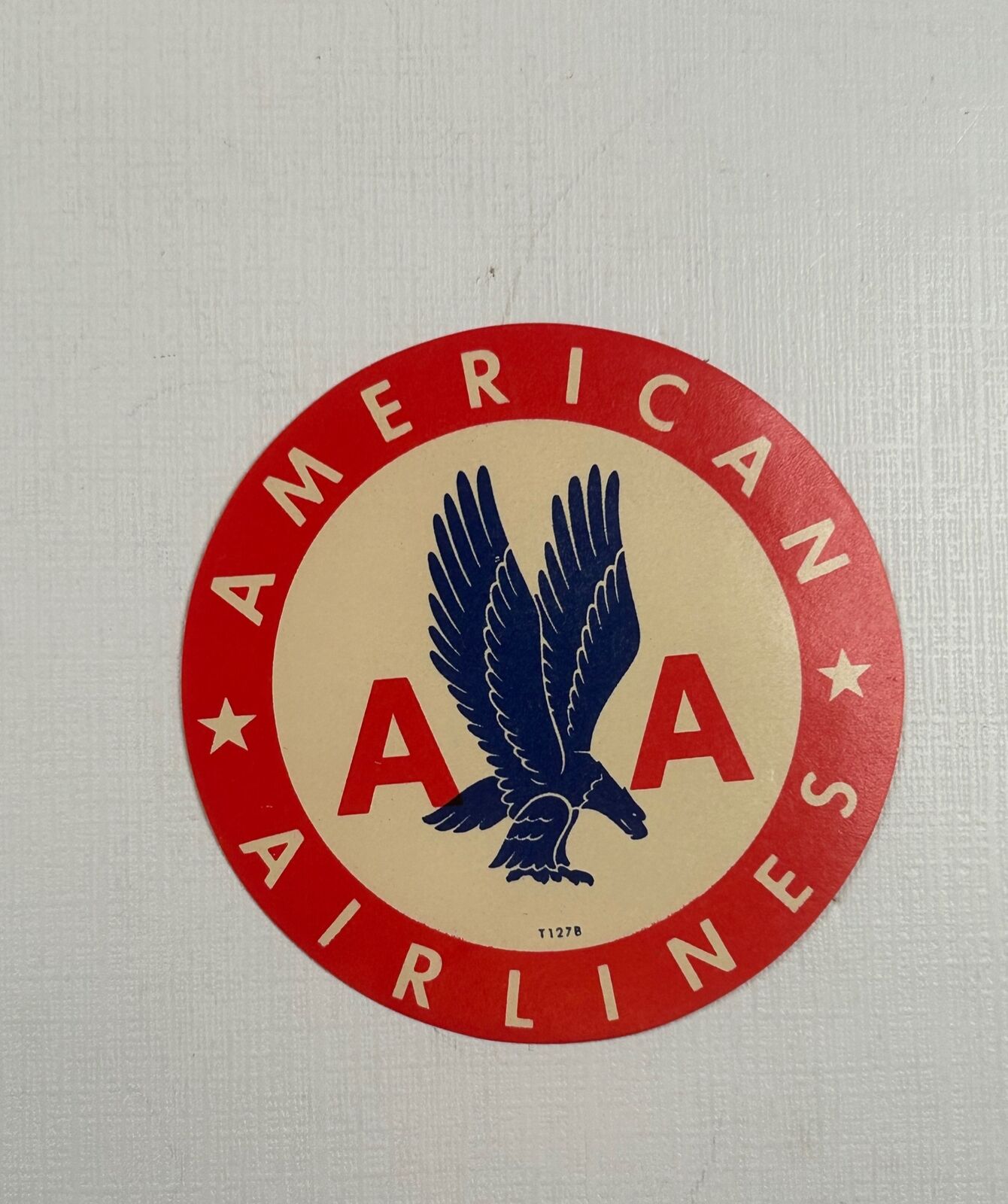 Vintage Airline Label AA American Airlines 