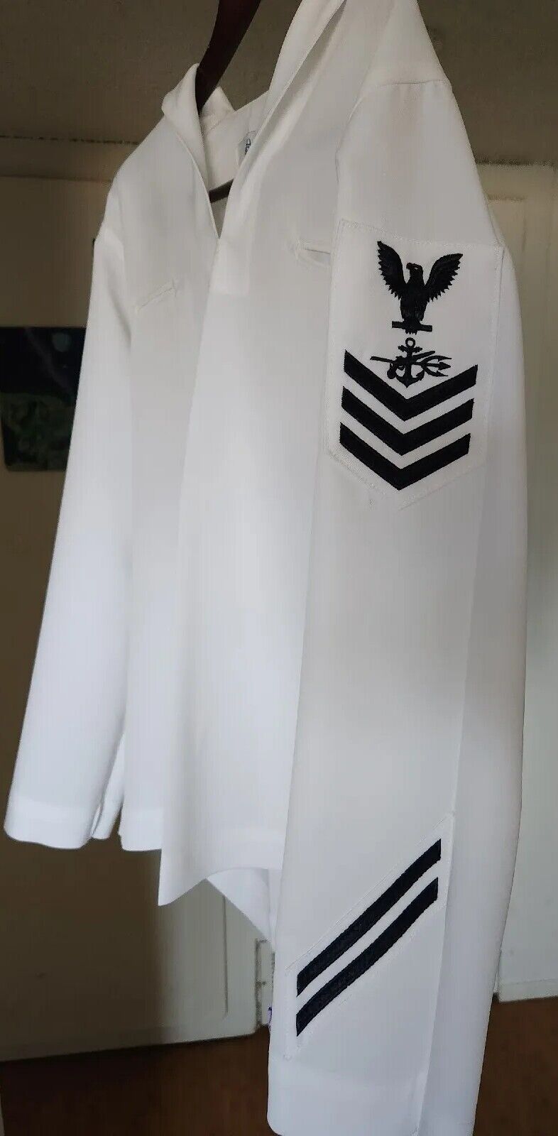 US Navy Seal SWO 1st Class PO Summer White 44XL jumper Seal Team 3 - Perfect