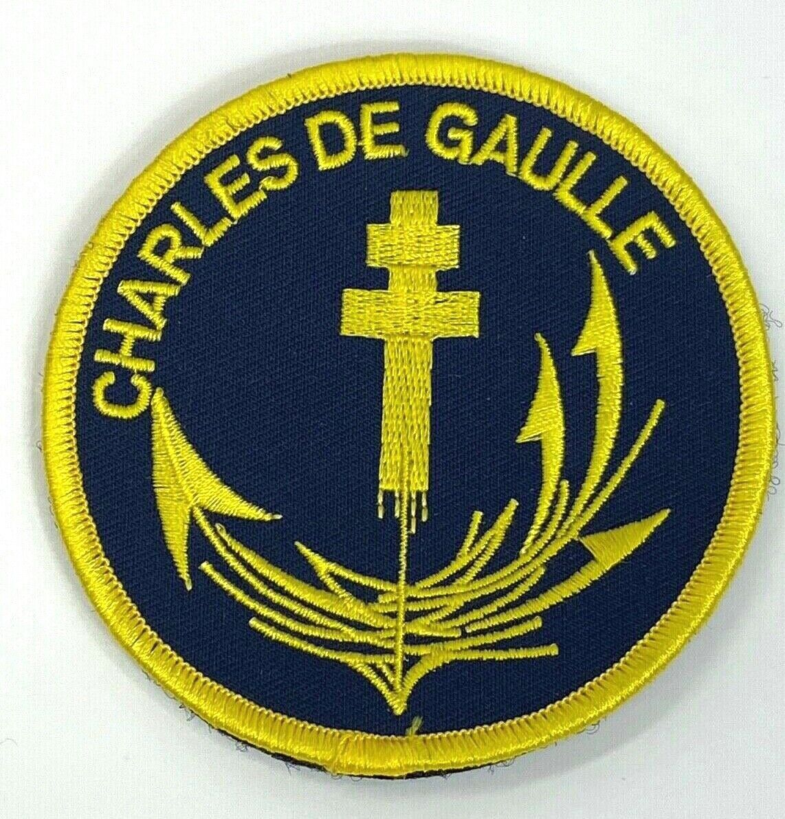 French Navy Aircraft Carrier Charles de Gaulle Patch