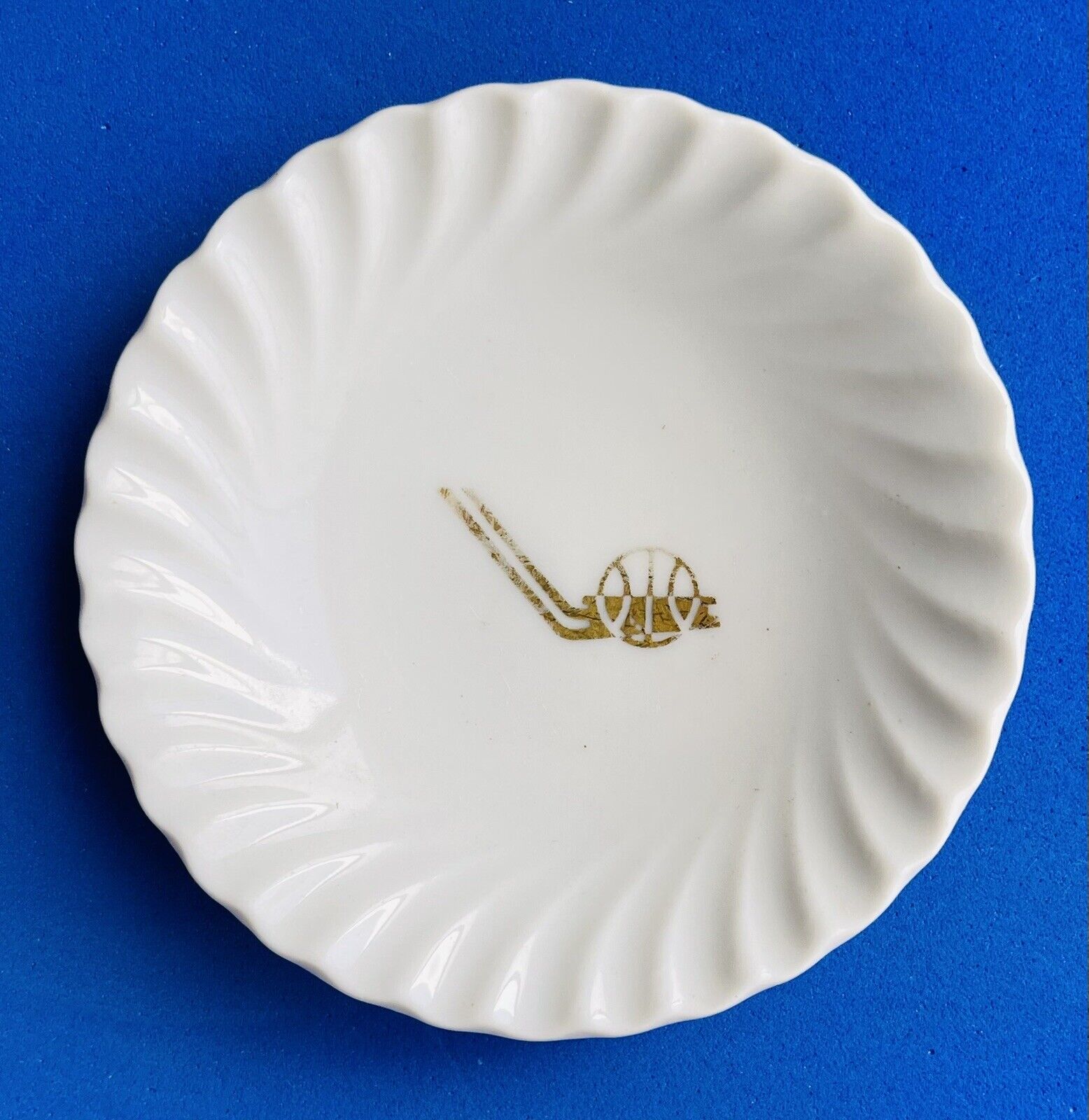 Air Afrique Airlines Small White Ashtray - by Chatre & Cher