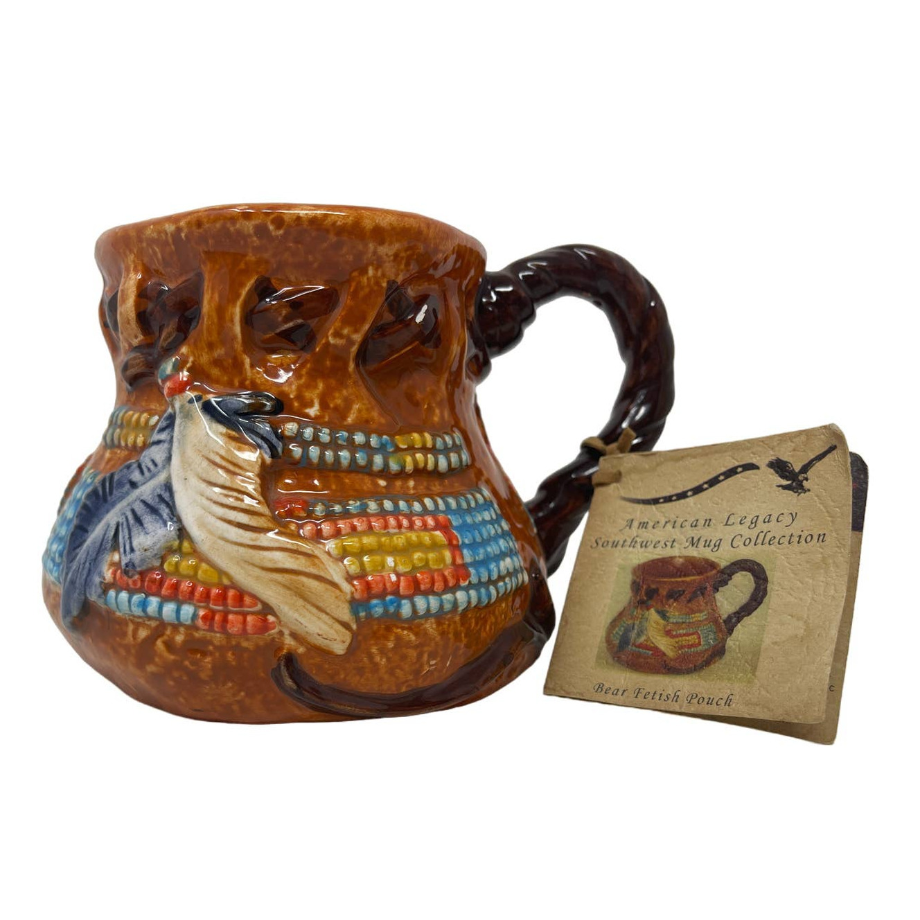 New Southwest American Legacy Native Indian Western Bear Fetish Coffee Mug 