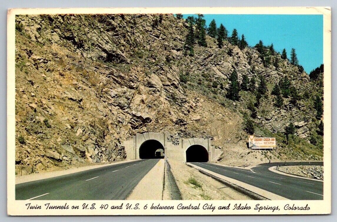 Idaho Springs CO Colorado Twin Tunnels On US Highway 40 Road