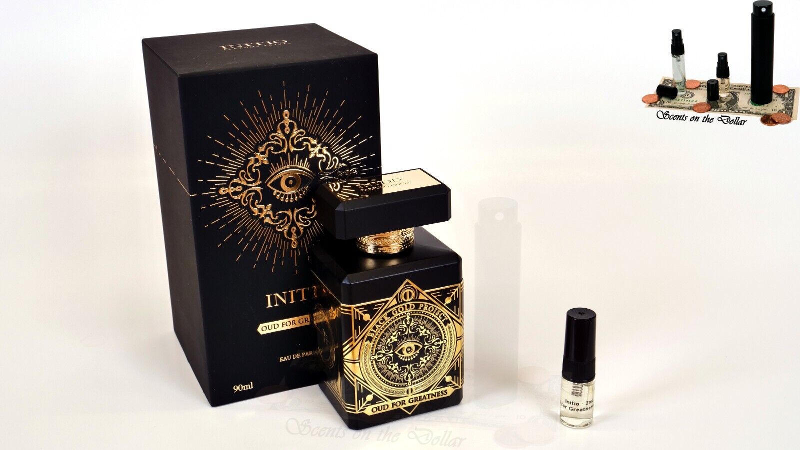 Initio Oud for Greatness Eau De Parfum (EDP) 2mL Travel Spray Decant - FREE S/H
