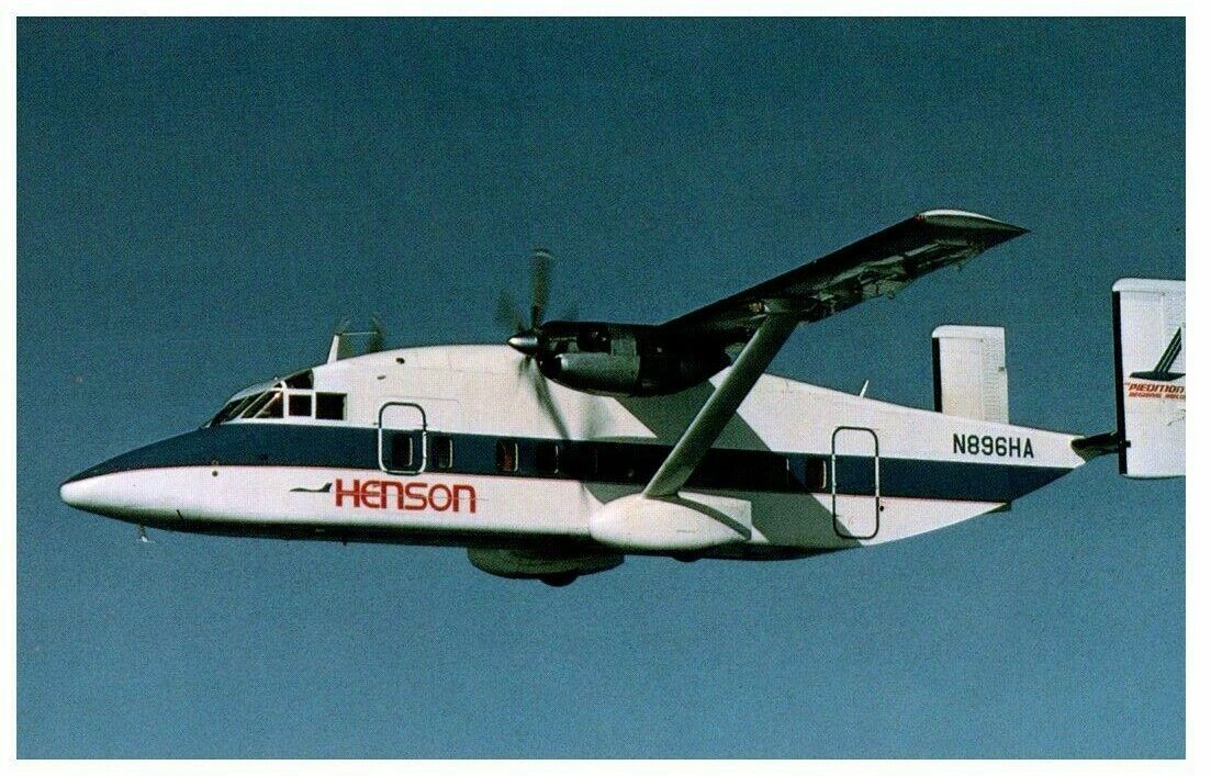 Henson Airlines the Piedmont Regional Airline Short SD3 30 Airplane Postcard 