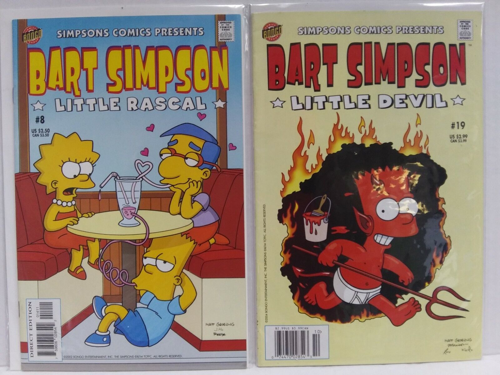 Simpsons Comics Presents Bart Simpson #8, #19, #23, #34, #37, #41