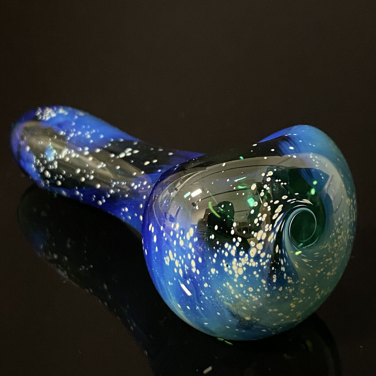 USA - 4.5” Galaxy Green Space Pipe Hand Pipes Tobacco