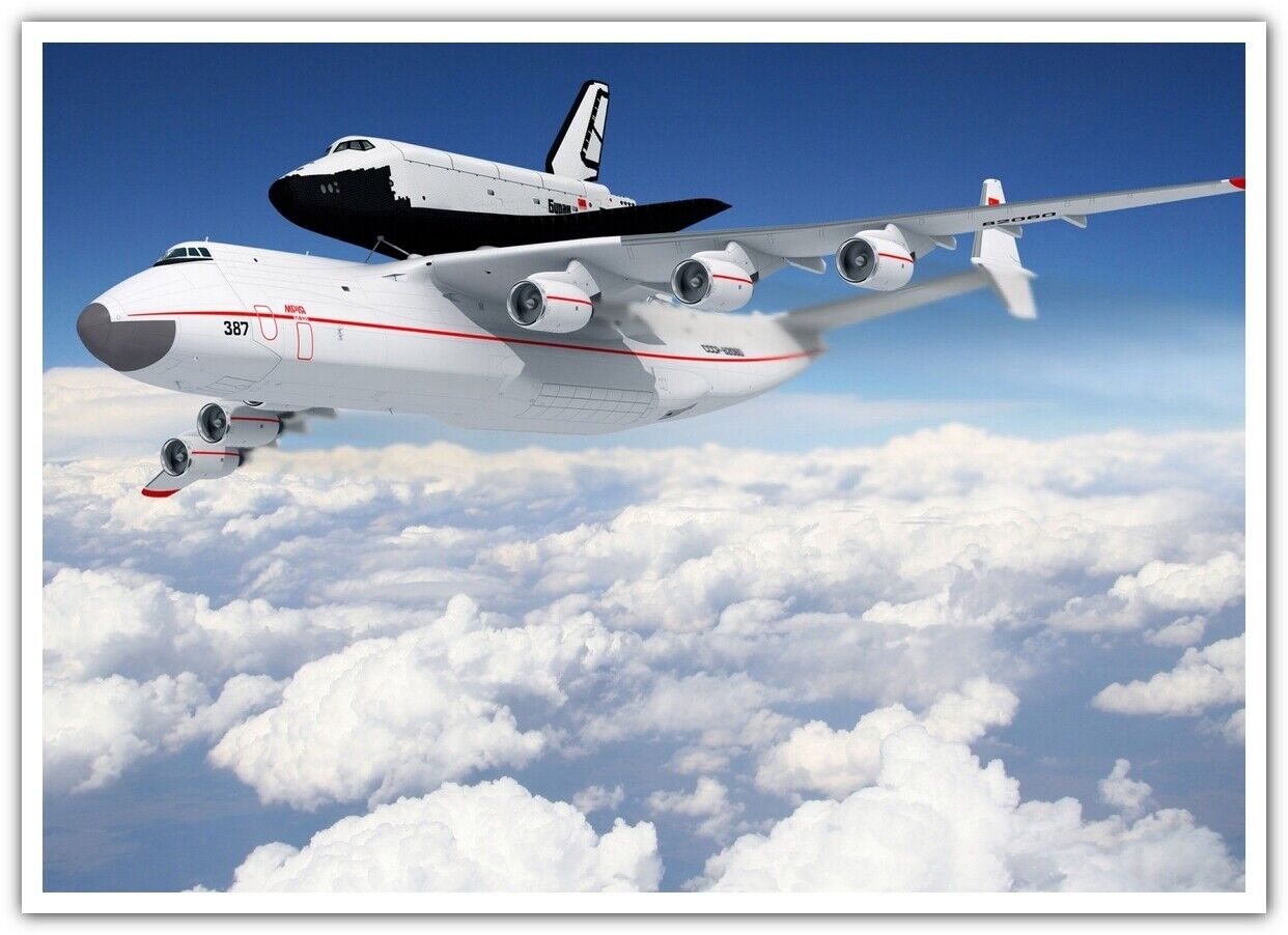 clouds Buran Antonov An-225 Mriya Soviet Space Program USSR space shuttle cargo