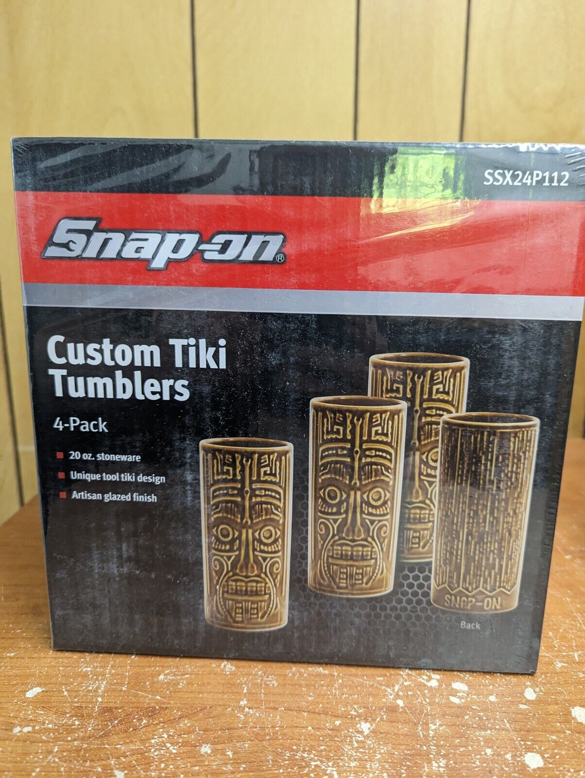 Snap On Custom TIKI Tumblers Set Of 4 New SSX24P112  RARE PROMO 2024 COLLECTOR