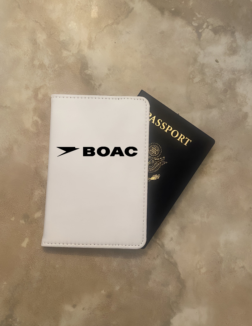 Boac Air Passport Wallet British Tourist Card Travel Document Holders