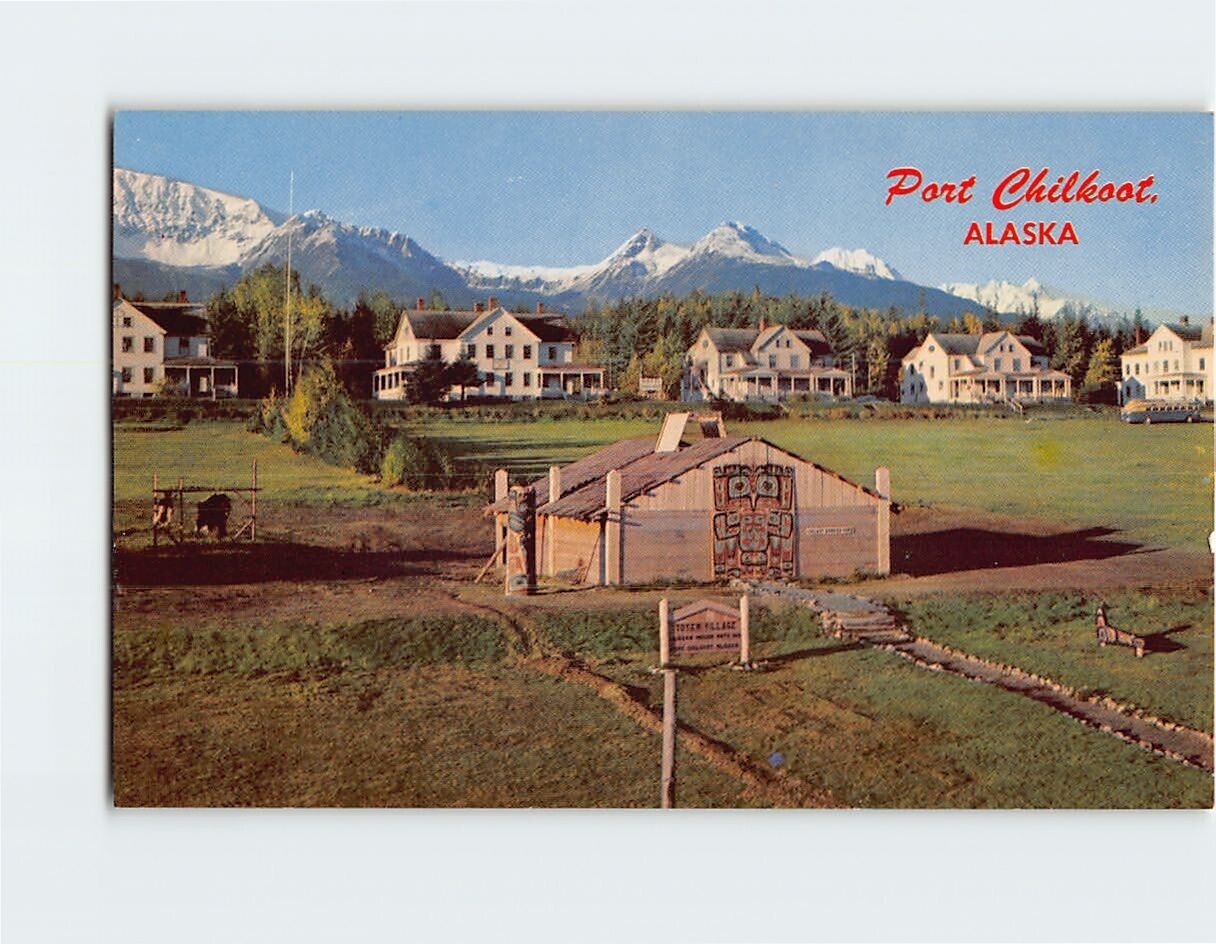 Postcard Parade Ground Port Chilkoot Alaska USA North America