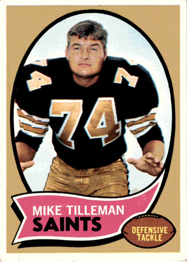 1970 Topps #22 Mike Tilleman New Orleans Saints