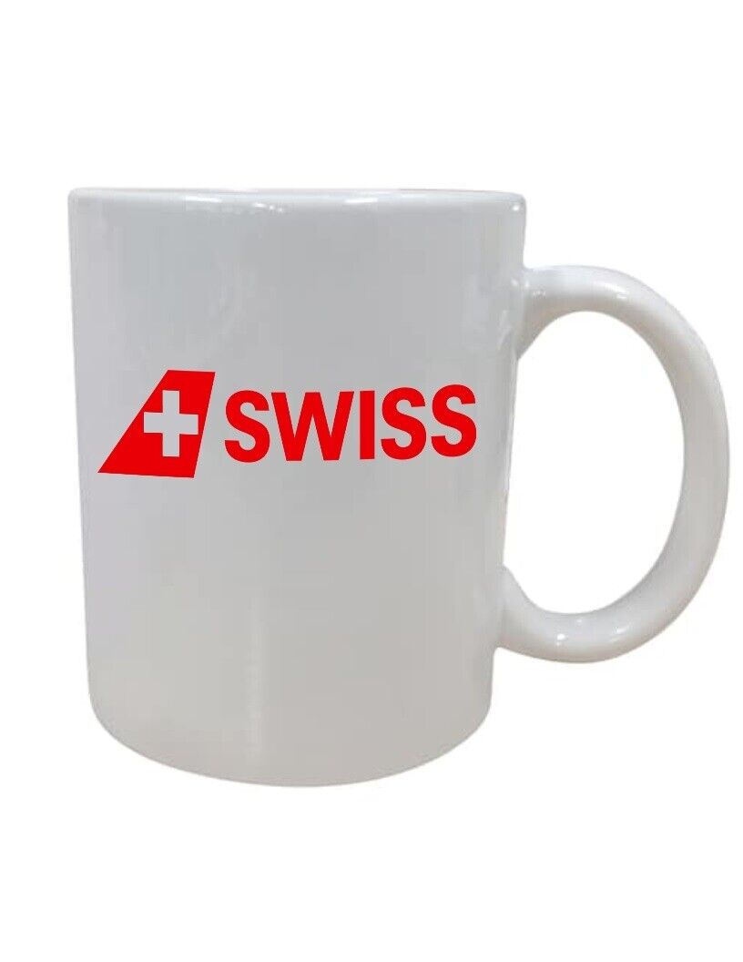 Swiss International Airlines Logo Switzerland Company Employee Coffee Mug Cup 