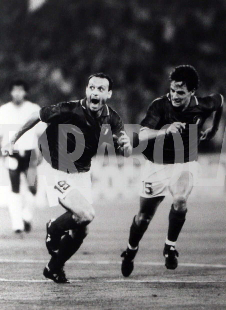 Vintage Press Photo World Cups, Italy Vs Uruguay, Schillaci, 1990, print