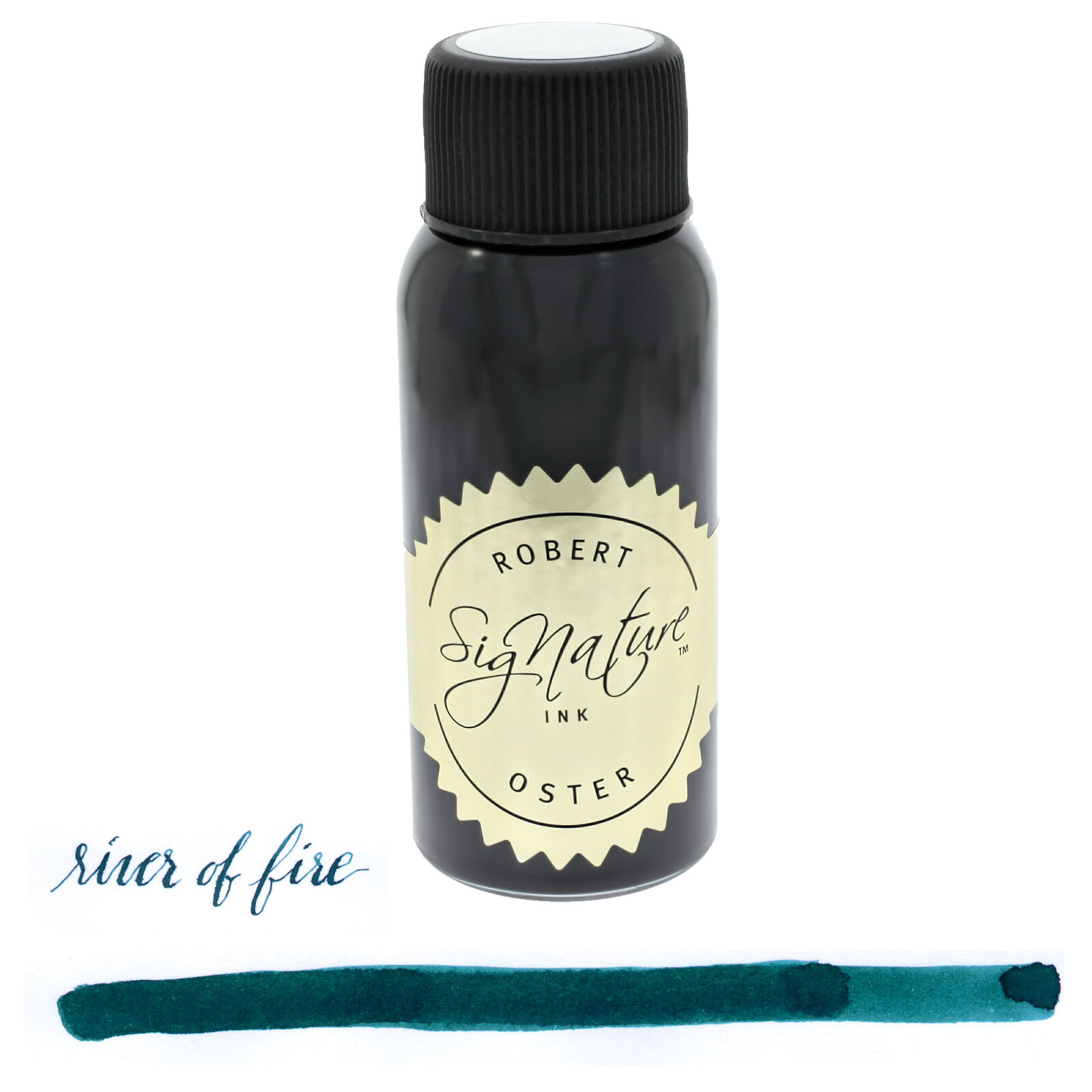 Robert Oster Signature River of Fire Teal 50ml Bottled Ink for Fountain Pens
