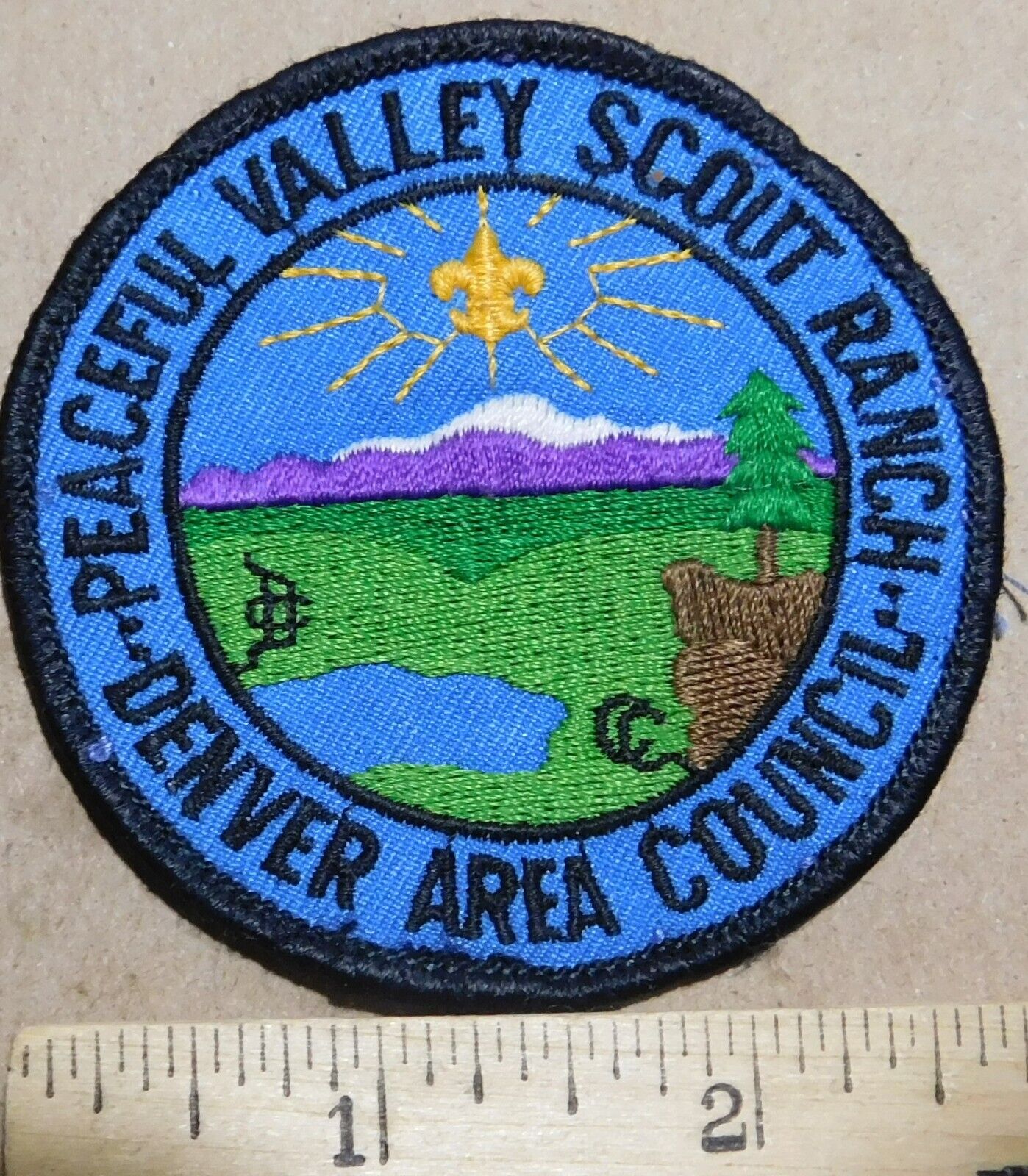 Peaceful Valley Scout Ranch Patch Denver Area Council Sew-on