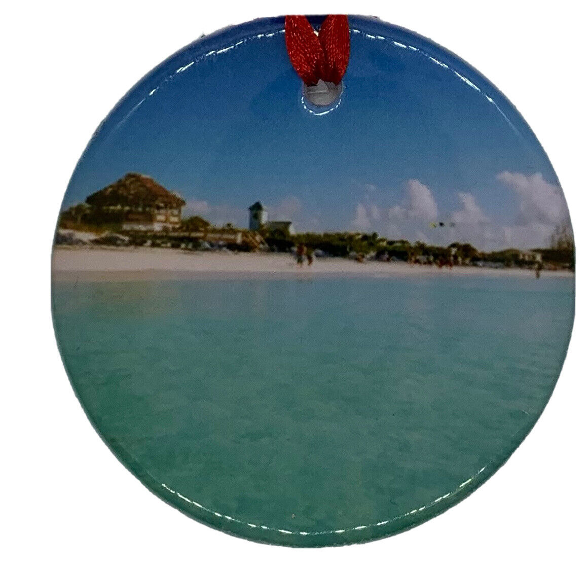 Guadeloupe Caribbean Island Christmas Ornament Souvenir Travel Porcelain