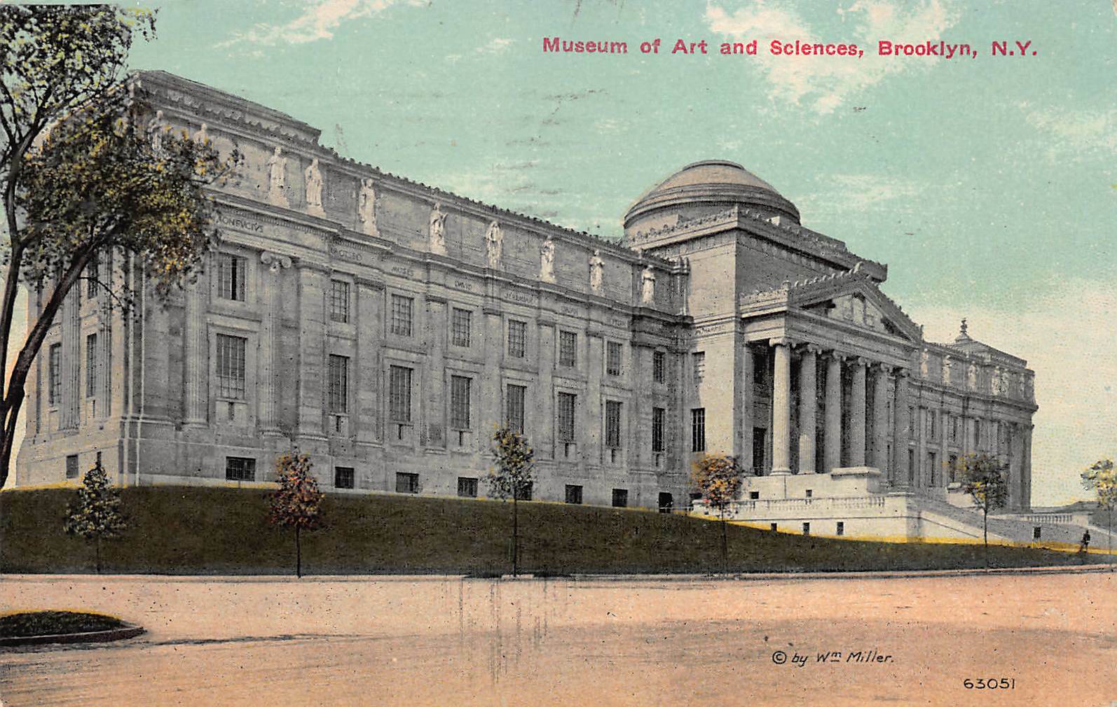 Museum of Art and Sciences, Brooklyn, N.Y., Early Postcard, Used in 1911