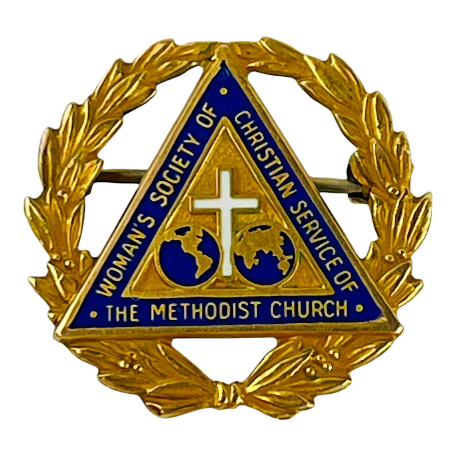Vintage Methodist Church 10k Gold Women\'s Society of Christian Service Lapel Pin