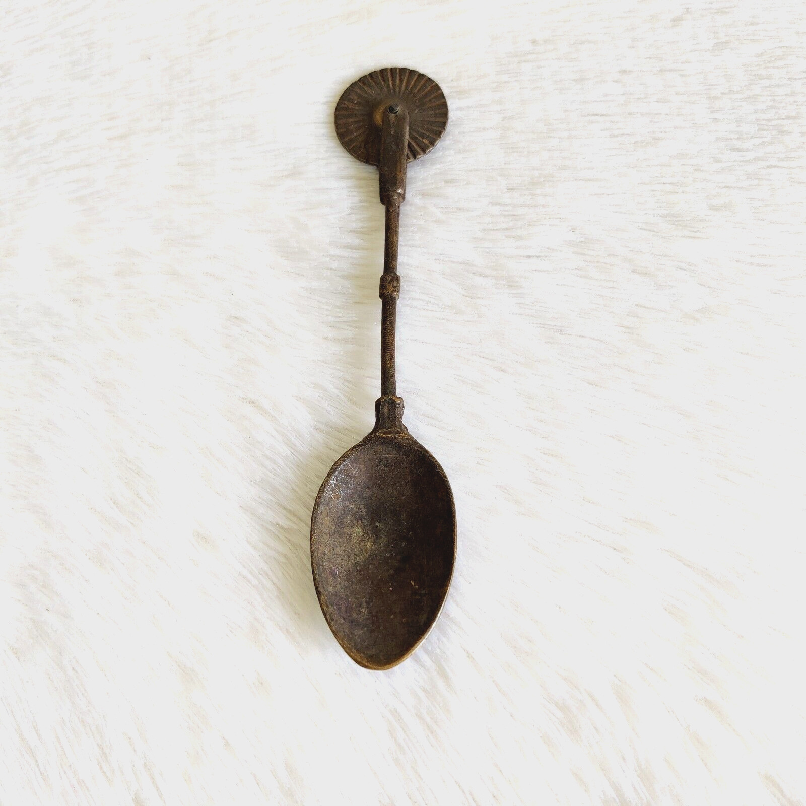 1930s Vintage Brass Cutter & Spoon Multi Purpose Kitchenware Collectible Old 94