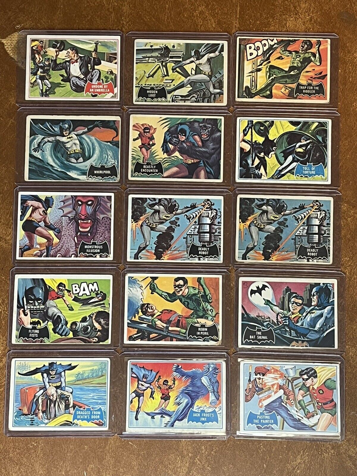 1966 Batman Topps Trading Card Lot Of  66 Cards  Very Cool Lot
