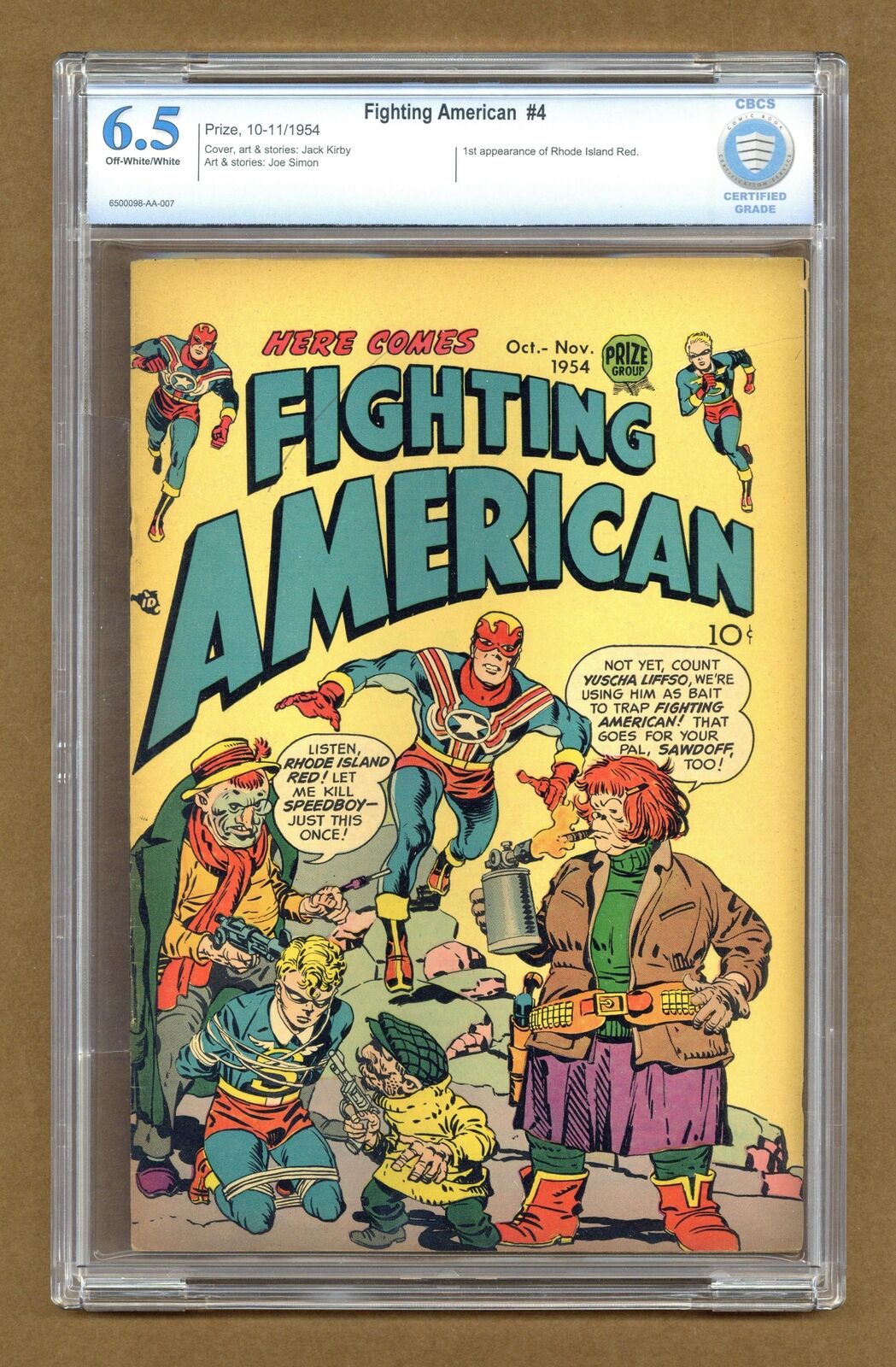 Fighting American #4 CBCS 6.5 1954 6500098-AA-007