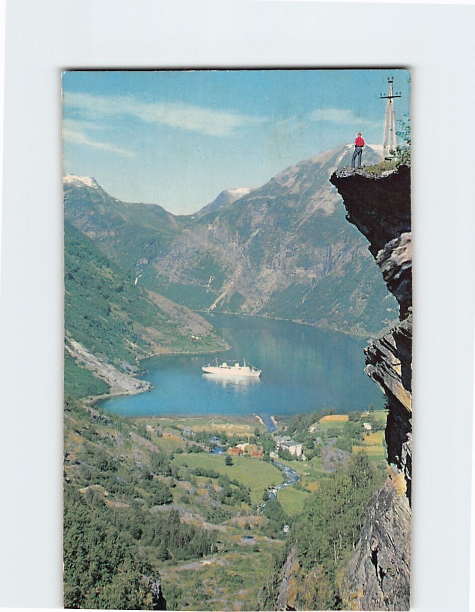 Postcard The Flydal Ravine Geiranger Norway