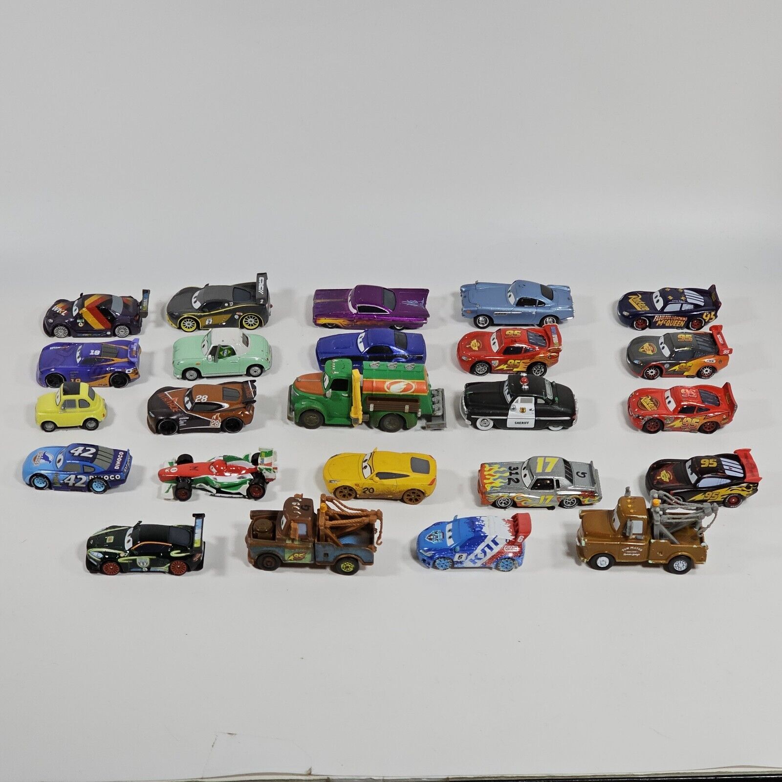Disney Pixar Cars Diecast and Plastic Lot of 24 Toys