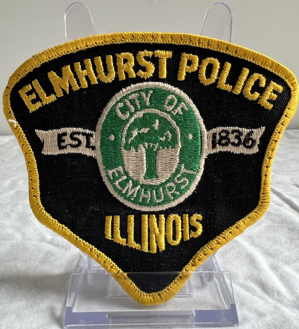 Vintage City of Elmhurst 1836 Police Illinois Rare Patch Design ￼Brand New