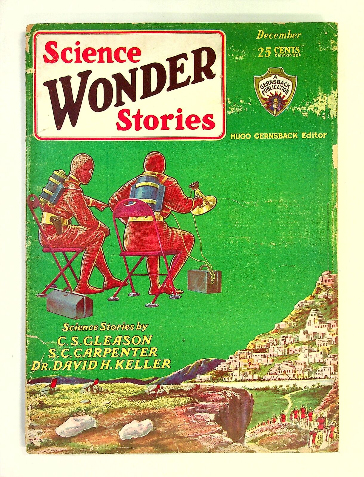 Science Wonder Stories Pulp Dec 1929 Vol. 1 #7 VG