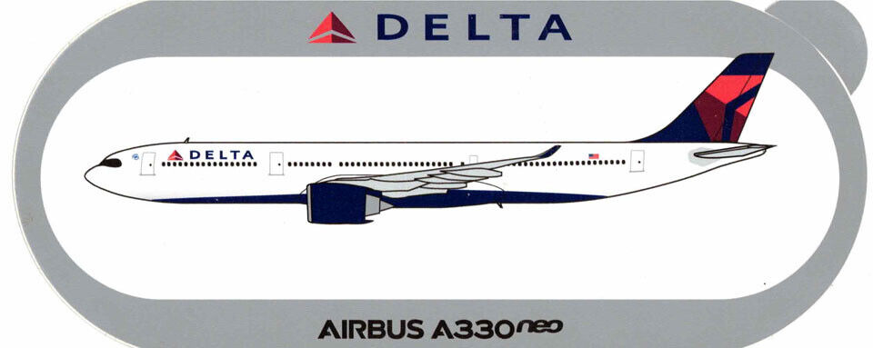 Official Airbus Industrie Delta Airlines A330neo in New Color Sticker